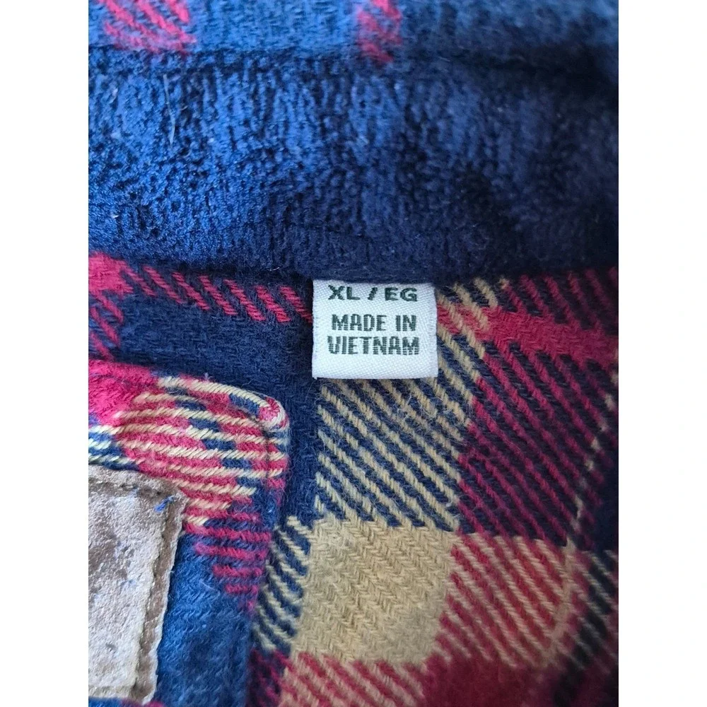 Orvis Mens Flannel Double Chest Pocket Shirt Jacket XL Multicolored Plaid